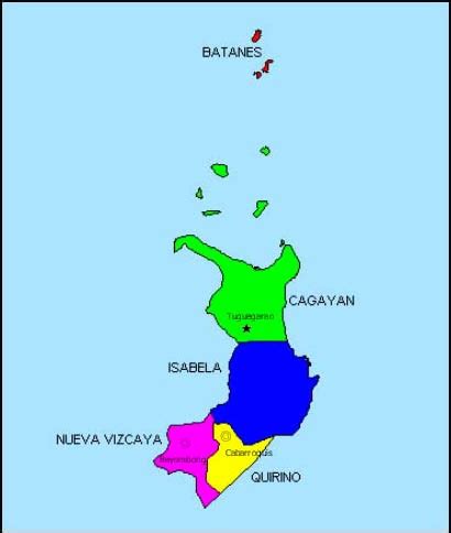 Region 2 Region Map: Batanes — Quirino .